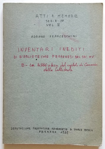 Inventari inediti - inventari,