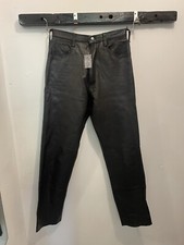 Pantalone nero vera pelle