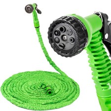 TUBO ESPANDIBILE 30 MT.ANNAFFIA GIARDINO + PISTOLA POMPA GIARDINAGGIO Blu