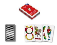 Carte da gioco regionali Napoletane Pro Dal Negro. Astuccio rosso. 100%PVC