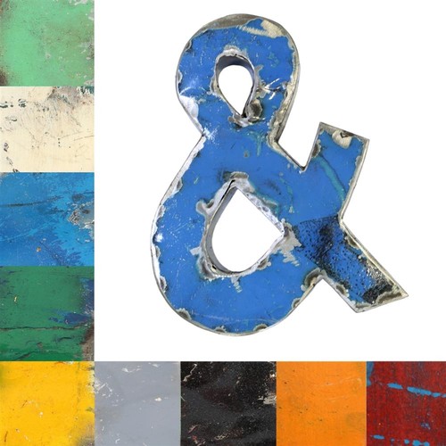 Lettere vintage metallo e - lettere,
