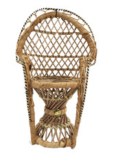 Sedia vintage vimini pavone - sedia,
