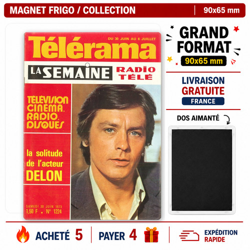 Magnet alain delon 90x65 - alain,
