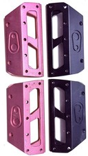 CRANK BROTHERS 5050 BICI ROSA/NERO PIASTRA PEDALE RICAMBI PIATTAFORME BORCHIATE