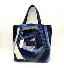 Borsa in jeans di cotone