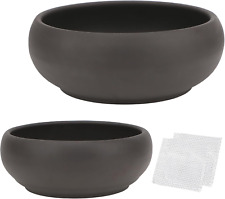 Bonsai - Set Di 2 Vasi Rotondi