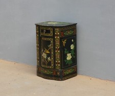 Mobiletto comodino laccato a cineseria ad un' anta con cassetto frontale, '900!