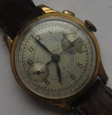 Orologio da polso uomo cronografo Mulco cassa riempita oro carica manuale