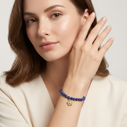 Bracciale con ciondolo oro - con,
