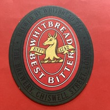 SOTTO BICCHIERE PER BIRRA PUB BAR OTTIMO STATO VINTAGE Whitbread 1742 Bitter