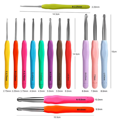 Set aghi uncinetto - set,