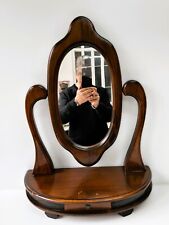 Specchio toilette Antica pische specchiera in legno Vintage misure in foto.