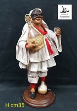 Pulcinella gobbo  Cm 35  vestito Napoletana Stile 700' pastori krippen crib 