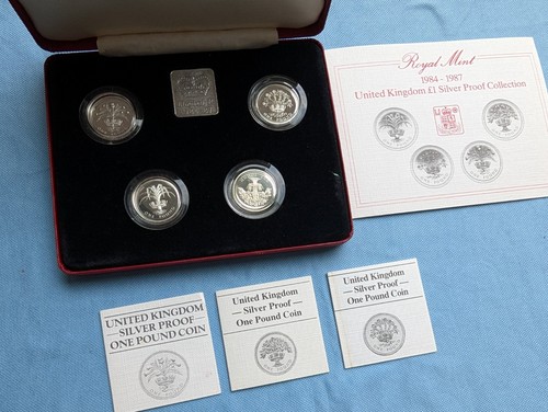 Royal mint 1984 1987 regno - royal,