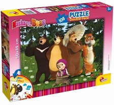 MASHA and the BEAR PUZZLE DOUBLE-FACE 108 PEZZI LISCIANI 50X35 CM