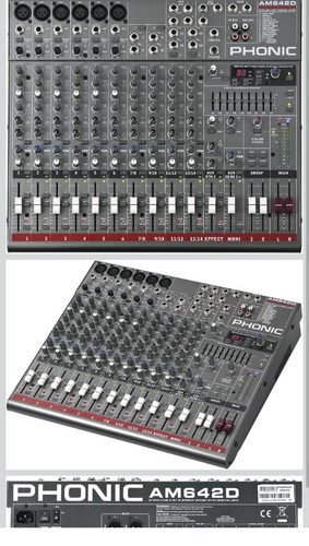 Phonic am642d mixer - am642d, canali