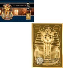 TUTANCHAMUN 1/1000 oz moneta d'oro 3000 franchi Ciad 2024