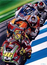Valentino Rossi 122x91,5 cm