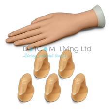 Kit punta falsa per addestramento mani e dita finte pratica nail art gel acrilico gel