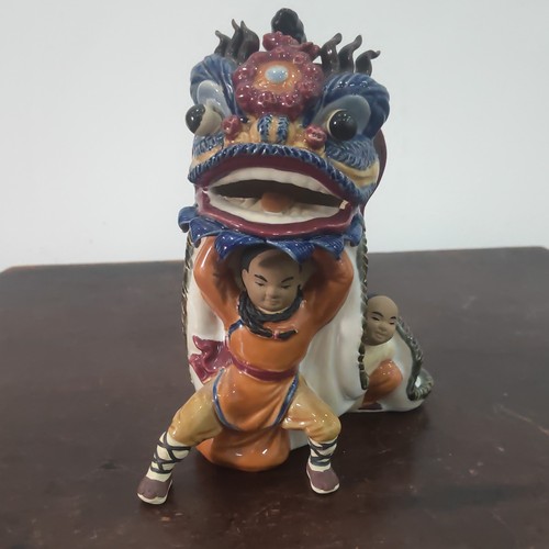 Statua cinese porcellana - , wucai