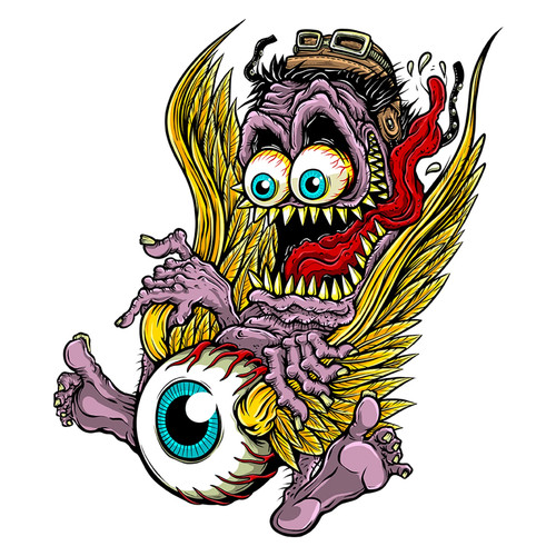 Adesivo mostro bulbo oculare - mostro,