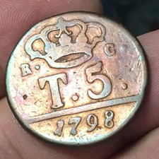 5 tornesi 1798 Regno Napoli Ferdinando IV