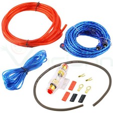 KIT COMPLETO CAVI AUDIO RCA PER ISTALLAZIONE AMPLIFICATORE ALIMENTAZION IN AUTO