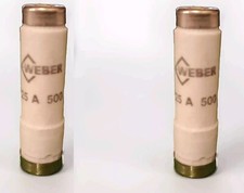 2 PEZZI ITALWEBER Fusibile RICAMBIO ORIGINALE a cartuccia in ceramica 25A 500V