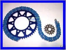KIT CATENA CORONA PIGNONE EK Z.45 Yamaha R1 1998-2011 BLU ERGAL KIT TRASMISSIONE