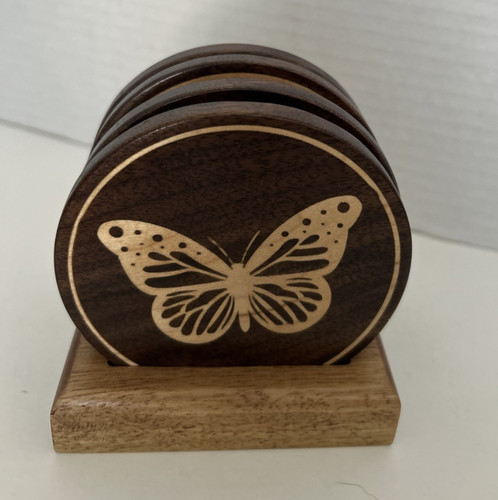 Set sottobicchieri legno - set,