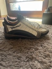 #Vintage#Dsquared2 sneaker in pelle 1964 taglia 41 white/olive/black usate 