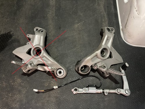 Pedana originale ducati - sx,