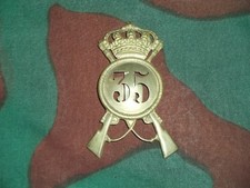 Fregio Coloniale Metallico Regio Esercito 35° Rgt Fanteria Pistoia AOI Etiopia