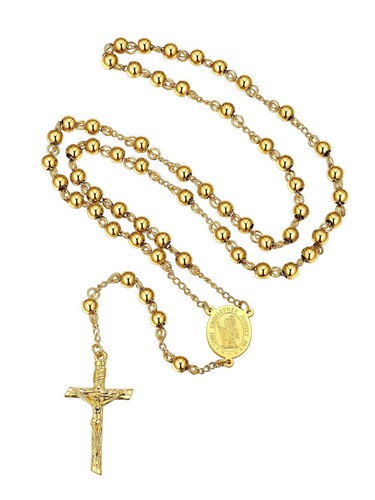 Collana rosario oro uomo - collana,