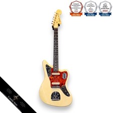 Fender 1965 Jaguar Olympic White Hardwood Fingerboard Chitarra d'epoca