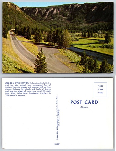 Cartolina madison river canyon - madison,