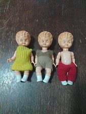 Lotto Di 3 Mini Bambole Marca