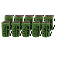 10x BATTERIA Ni-Mh formato 1/2