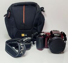 Nikon Coolpix L810 12,1 MP 15x zoom ottico fotocamera digitale rossa con borsa -840r2