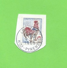 FRANCOBOLLO REPUBBLICA FRANCESE-GALLO-0,25FR-1963