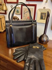 Vintage Italian Bag 60s Reptile Leather