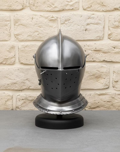 Medieval helmet knight steel - medieval, helmet,