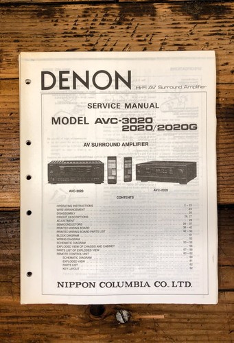 Denon avc 2020 3020 - denon, -2020g
