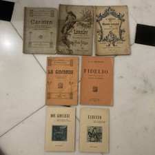 Lotto Libretto D’opera Bizet