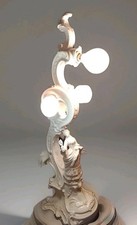 Ginori Antico Ed Introvabile Lume A 3 Luci  In Porcellana Bianca