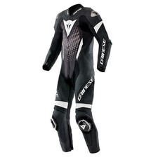 Dainese Laguna Seca 6 1tlg. Tuta IN Pelle Moto (Nero/Bianco/Antracite) TG:52