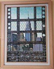 Tonino Caputo -"Il Poeta delle città"-New York - MID TOWN cm 100x70 olio su tela