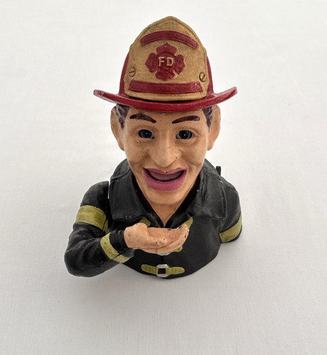Vintage cast iron - vintage, fireman