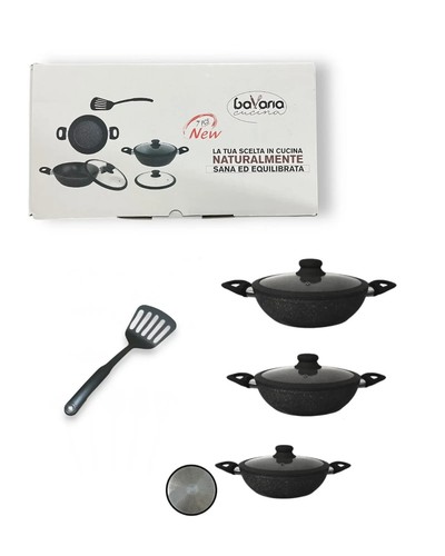 Batteria pentole pezzi - batteria, di