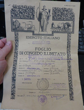 Foglio congedo illimitato - foglio,